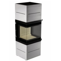 Poêle à bois Scandinavian 50WH A.Caminetti 3 Faces vitrées