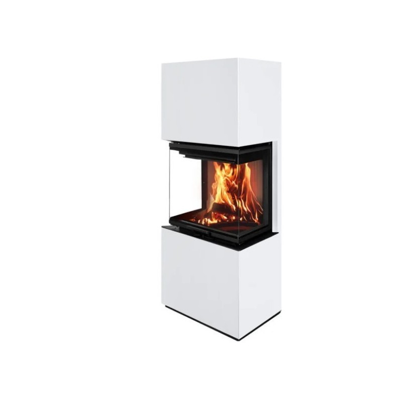Skandinavischer Kaminofen 65 SWH A.Caminetti 3 aufklappbaren Glasseiten