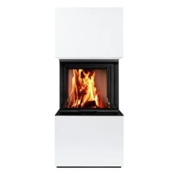 Skandinavischer Kaminofen 65 SWH A.Caminetti 3 aufklappbaren Glasseiten