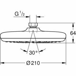 Soffione Grohe Vitalio Start Rotonda