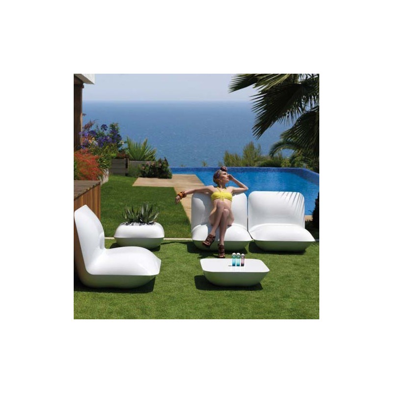 Pillow Mesa coffee Vondom white Matt Table