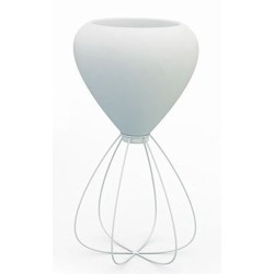 Vondom maceta de espagueti blanco mate