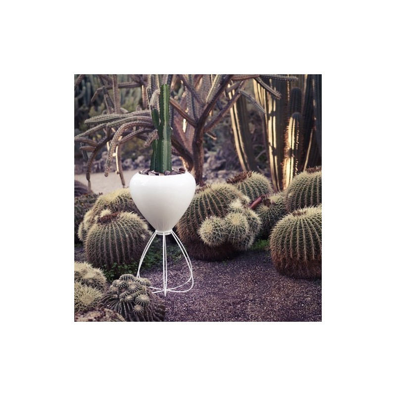 Vondom maceta de espagueti blanco mate