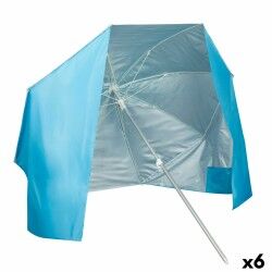 Sombrilla Aktive Azul 200 x 185 x 200 cm (6 Unidades)