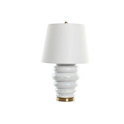 Lampada da tavolo Home ESPRIT Bianco Dorato 50 W 220 V