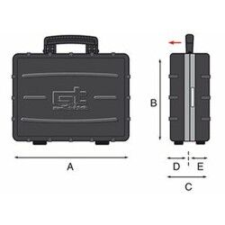 Mallette à Outils GT Line Polyester PVC Métal Aluminium Caoutchouc polypropylène