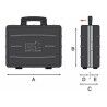 Mallette à Outils GT Line Polyester PVC Métal Aluminium Caoutchouc polypropylène
