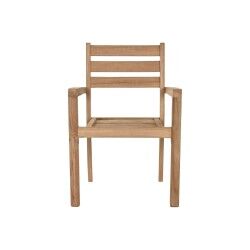 Chaise de jardin Home ESPRIT Marron Teck 67 x 55 x 95 cm