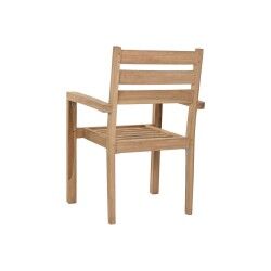 Chaise de jardin Home ESPRIT Marron Teck 67 x 55 x 95 cm