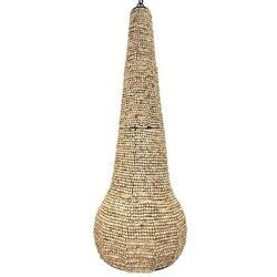 Lámpara de Techo Home ESPRIT Natural Madera Metal 50 W 36,5 x 36,5 x 174,5 cm