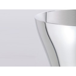 Balde de champanhe de parede dupla polido de estanho Vassco OA1710