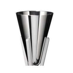 Seau à champagne So High Etain Poli sur pied Noyer OA1710