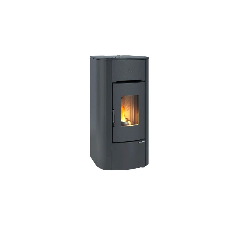 Angelica 8kW Stufa a Pellet Ventilata Impermeabile La Nordica Extraflame Nero