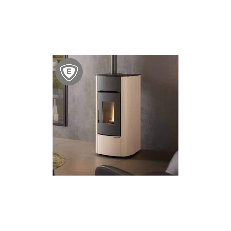 Angelica 8kW Stufa a Pellet Ventilata Impermeabile La Nordica Extraflame Avorio