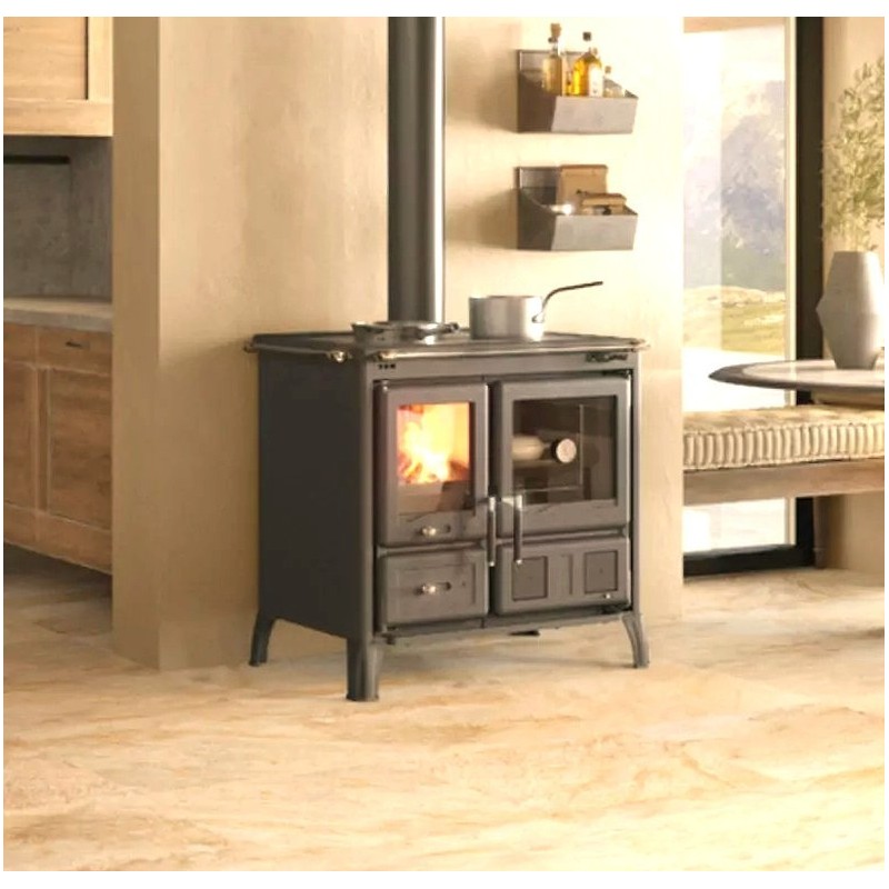 Estufa de leña La Nordica Gardenia Steel 9,5kW