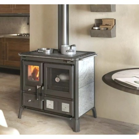 Stufa a legna La Nordica Gardenia in pietra naturale 9,5kW