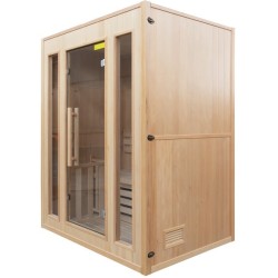 Sauna vapeur Zen 3 places LED Pack complet 3.5kW France Sauna