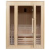 Sauna vapeur Zen 3 places LED Pack complet 3.5kW France Sauna