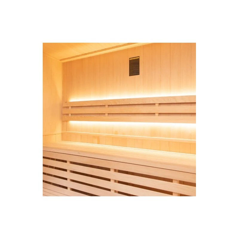 Zen Sauna a Vapore 6 Posti LED Pacchetto Completo 6kW France Sauna