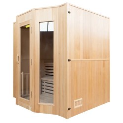 Zen Steam Sauna 6 Seater LED Complete Pack 6kW France Sauna