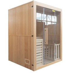 Sense Sauna Tradizionale LED 3 Posti Pacchetto Completo 3,5 kW France Sauna