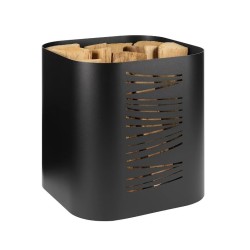 Suporte para Lenha Taikal Aço Preto Fosco Dixneuf Design