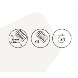 Taikal Holzregal Stahl mattschwarz Dixneuf Design