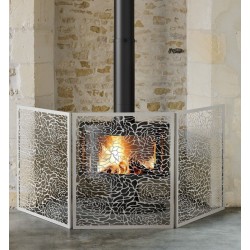 Firewall-Schutz Dixneuf Design Floria Cream Steel