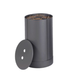 Fractio Holzpelletlagerung Sandgestrahlt Grau Dixneuf Design