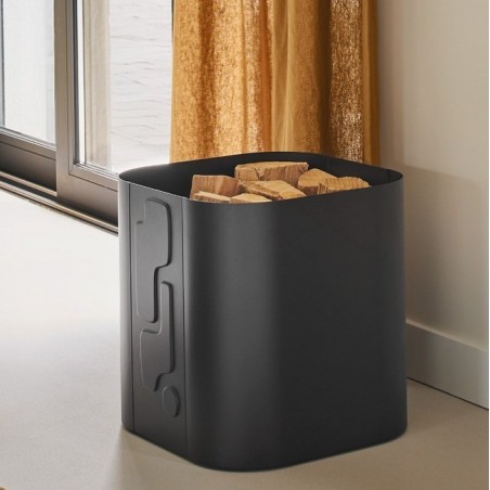 Altik Log Rack Frosted Schwarz Dixneuf Design