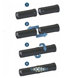 Kit de conexão concêntrica horizontal com saída da ventosa no topo do Bofill