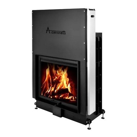 Inserto de lareira a lenha plano 90x70 A.Caminetti