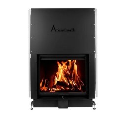 Inserto de lareira a lenha plano 90x70 A.Caminetti