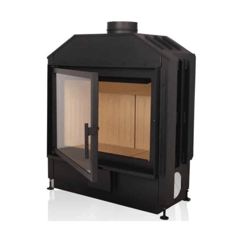 Piso de 80 A.Caminetti chimenea de leña lateral abierta