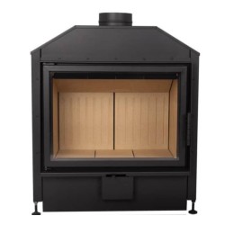 Flat 80 A.Caminetti Open Side Wood Fireplace