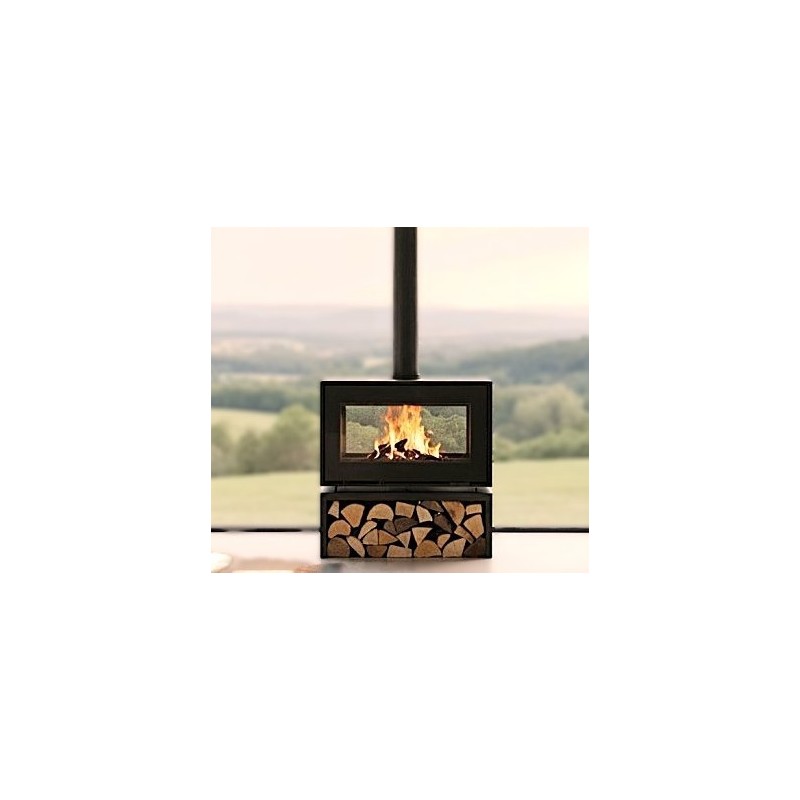 Stufa a legna a doppia faccia A.Caminetti Tunnel 90