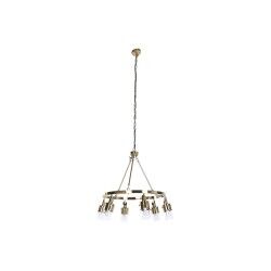 Deckenlampe DKD Home Decor 66 x 66 x 60 cm Kristall Gold Metall 40 W