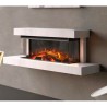 Lumen 870 elektrischer Kamin mit Kreiderahmen la Nordica
