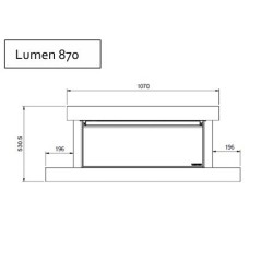 Lumen 870 electric fireplace with Chalk frame la Nordica
