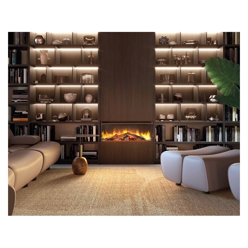 Lumen 870 electric fireplace with built-in Nordica