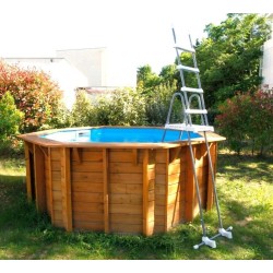 Sunwater 410 All in One Piscina de Madera Ubbink Liner Blue