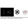 Kit central avec 2 ventilateurs 400 M3/H  Insert Cairo double face