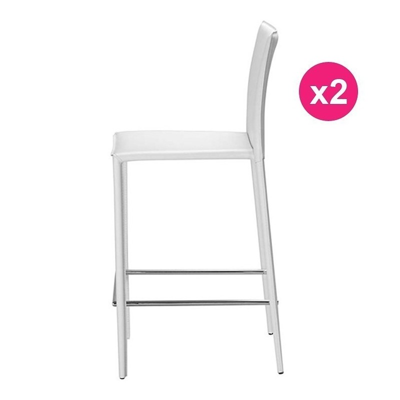 Lot de 2 Chaises Plan de Travail Blanche KosyForm