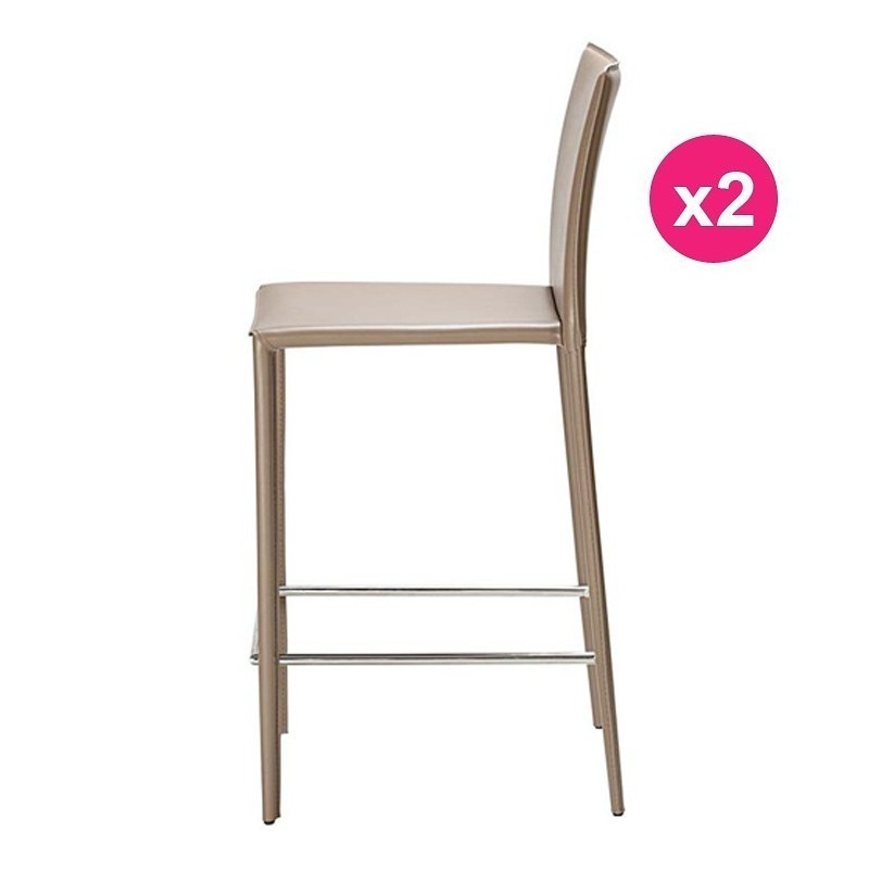 Lot de 2 Chaises Plan de Travail Sable KosyForm