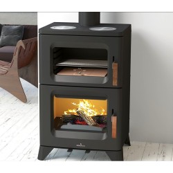 Hilton-C 16 kW Bronpi Wood Stove with Oven and Hob