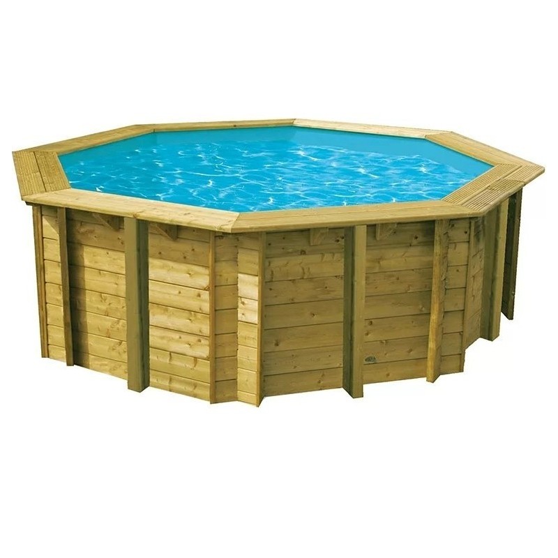 Sunwater 360 All in One Wooden Pool Ubbink Liner Blue
