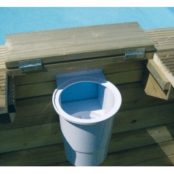 Sunwater 360 All in One Wooden Pool Ubbink Liner Blue