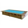 Piscina in legno Sunwater 200x350 H71cm Blue Liner Ubbink