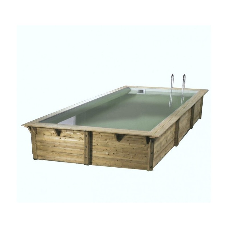 Piscine Bois Ubbink Azura 400x200 H126cm Liner beige