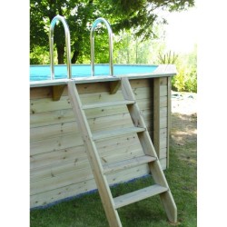 Holzschwimmbecken Ubbink Azura 400x300 H120cm Blue Liner